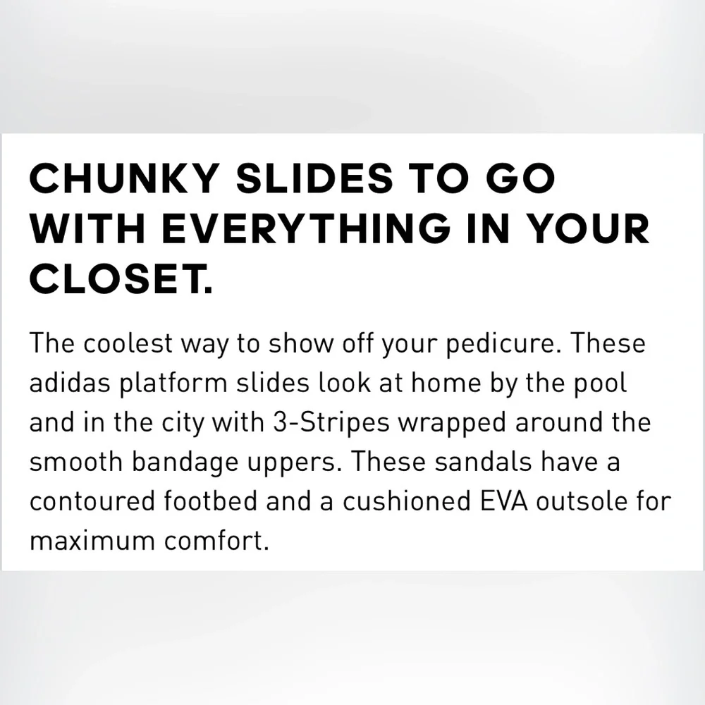 Adidas Women's Black Slide Sandals - Picture 6 of 6